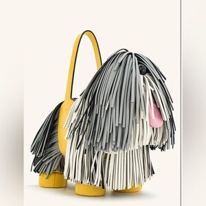 NWOT JW Pei Nita Puppy Shaggy Shape Handbag - Gray